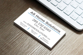 AS Home Solutions Business Card