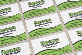 Recon Distributing Inc. Business Cards