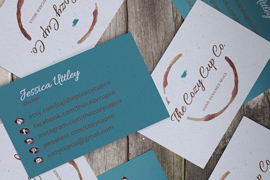 The Cozy Cup Co. Business Cards