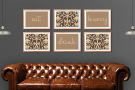 Eat, Drink & Be Merry Wall Art